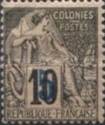 [French Colonies General Issues Postage Stamps Surcharged without 