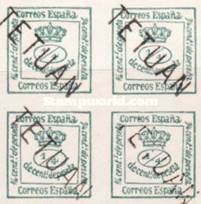 [Spanish Postage Stamps Overprinted 