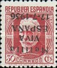 [Spanish Postage Stamps Overprinted 