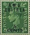 [King George VI - Great Britain Postage stamp Overprinted B.M.A. - ERITREA