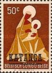 [Belgian Congo Postage Stamps Overprinted, Scrivi A]