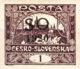 [Czeshoslovakian Postage Stamps Overprinted 