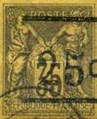 [French Colonies - General Issues No.33 & 44 Surcharged, Scrivi A]